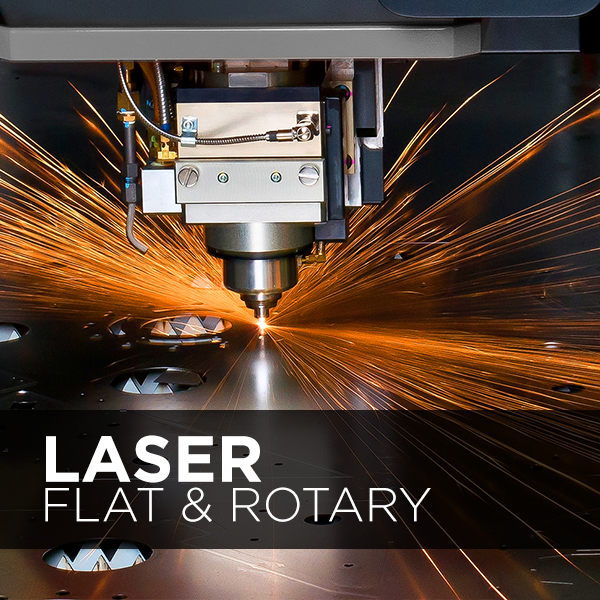 laser cutting flat rotary